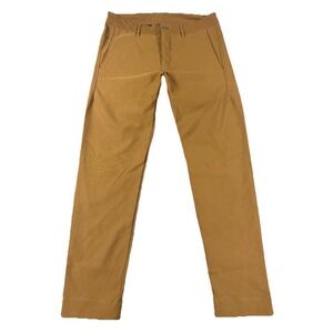 Outlier Pants Mens 31 Brown Swedish Fabric Tapered Two Way  Trousers Chino DWR
